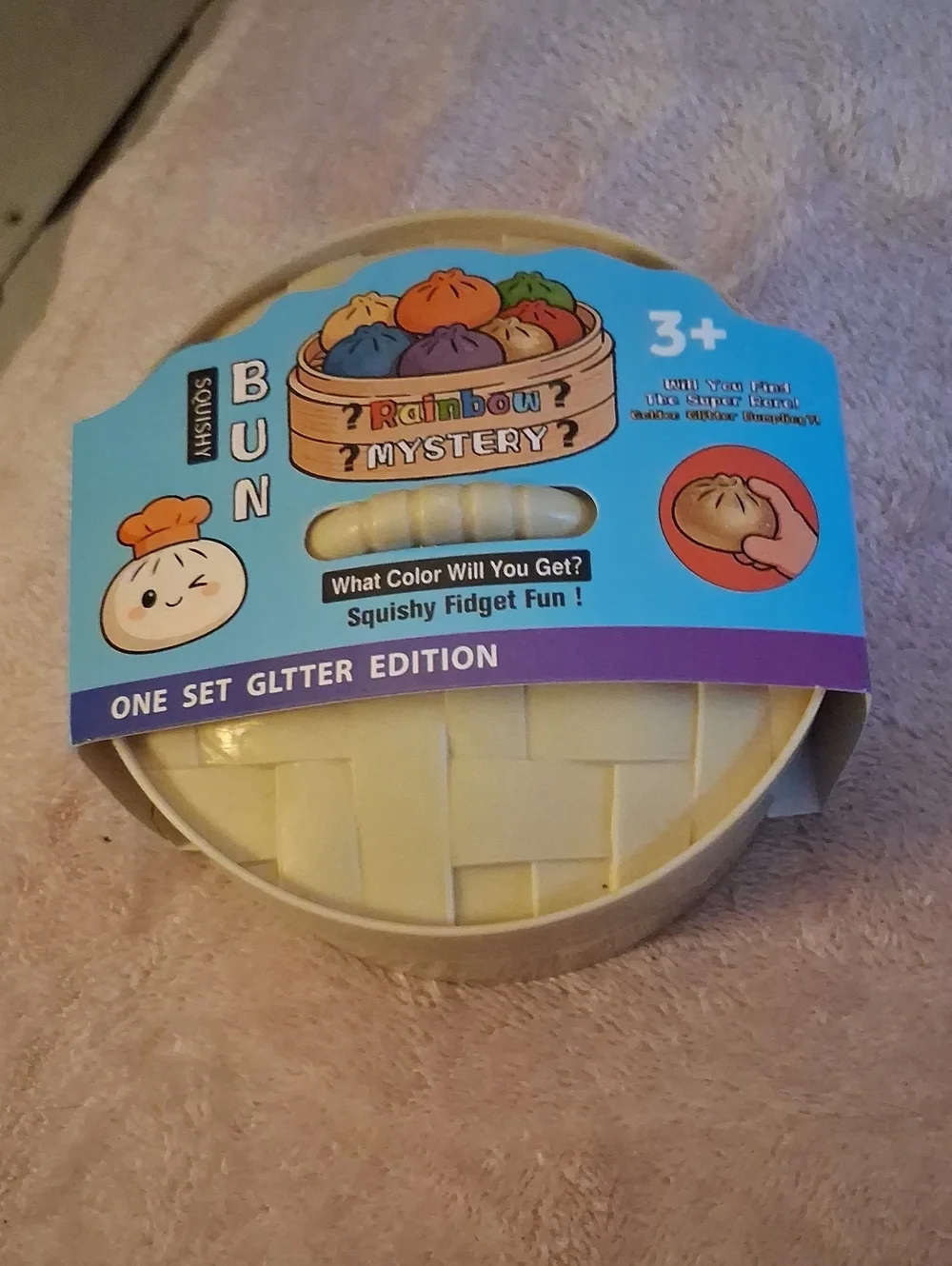 Rainbow Mystery Squishy Bun - Yellow
